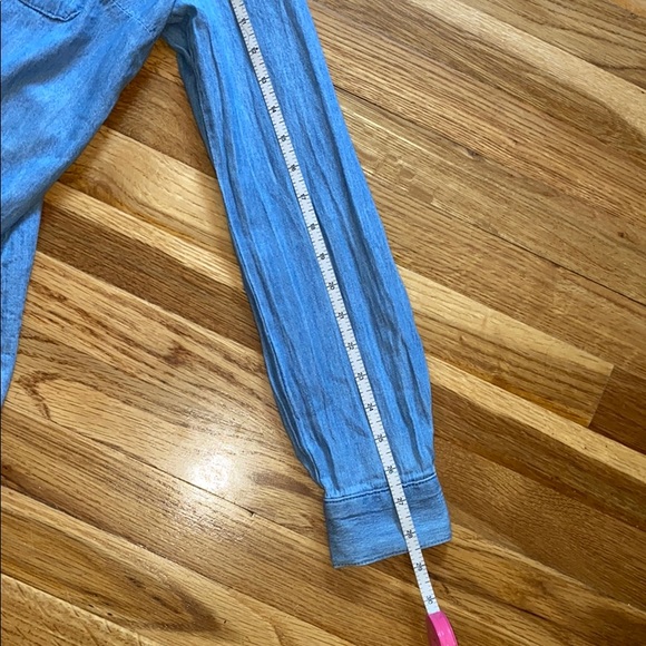 Candie’s - Denim Lace Long Sleeve Adjustable Shirt - Picture 8 of 10